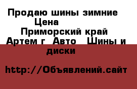 Продаю шины зимние › Цена ­ 10 000 - Приморский край, Артем г. Авто » Шины и диски   